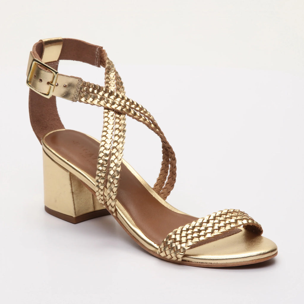 Sandalias de tacón Gizelle - Dorado oscuro