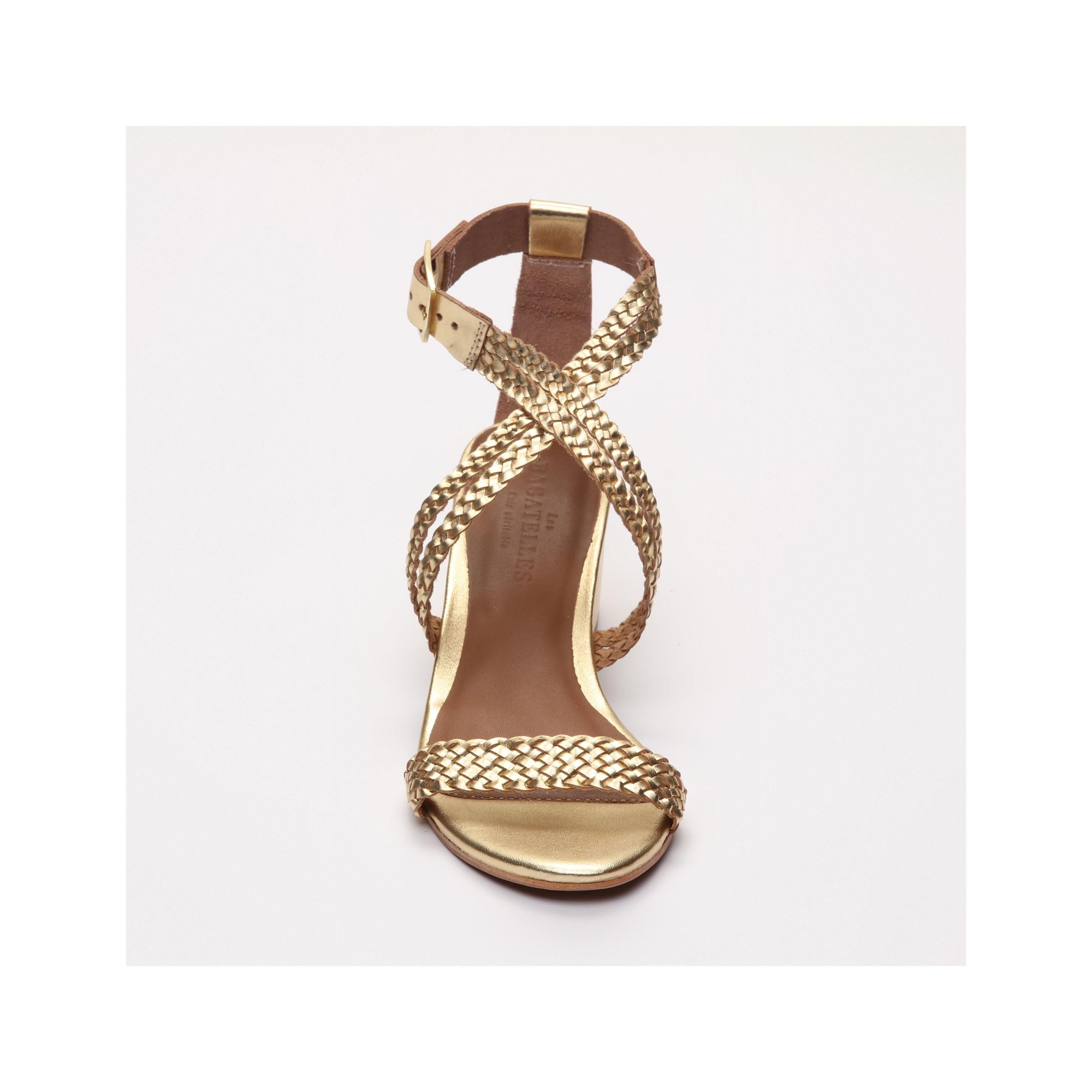 Sandalias de tacón Gizelle - Dorado oscuro