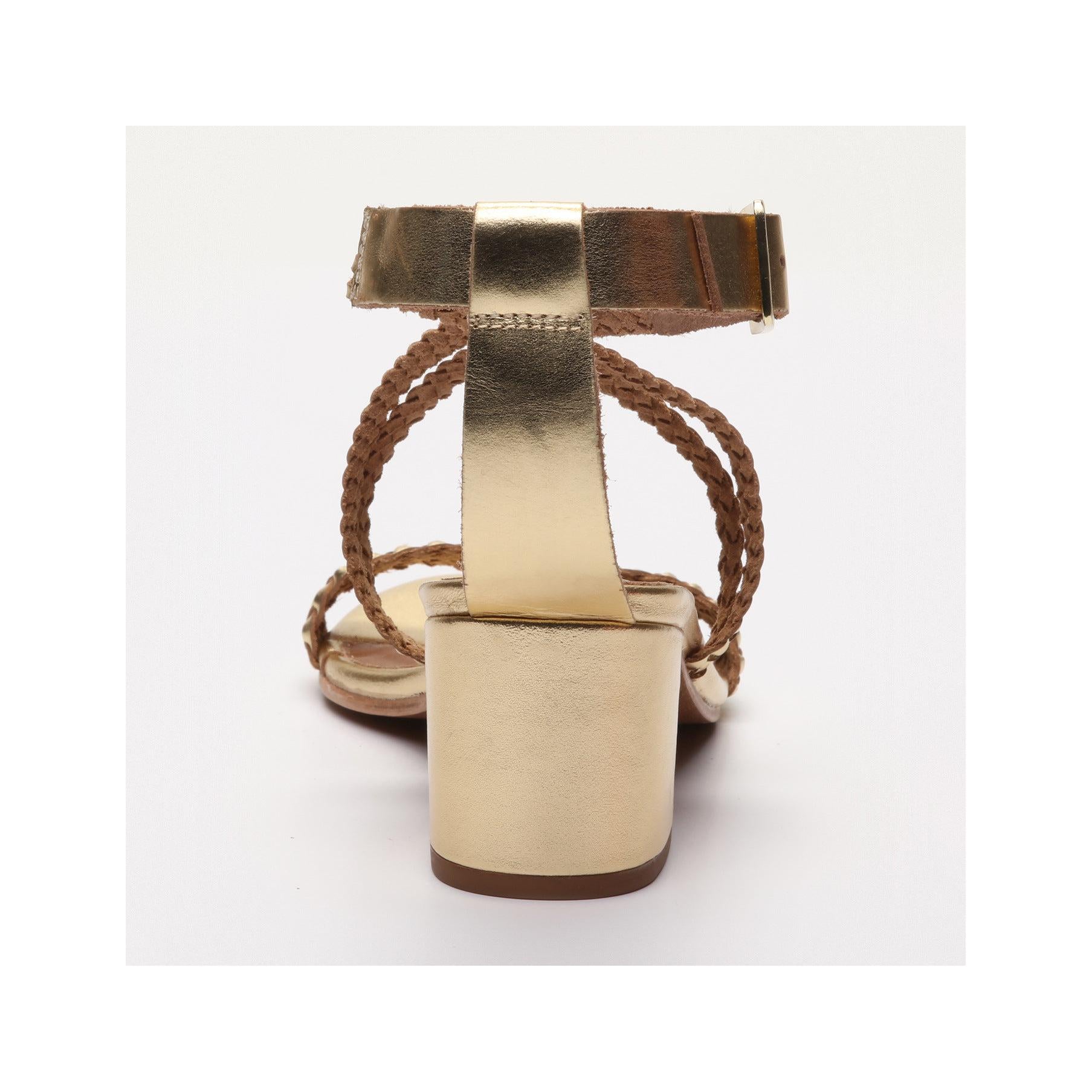 Sandalias de tacón Gizelle - Dorado oscuro