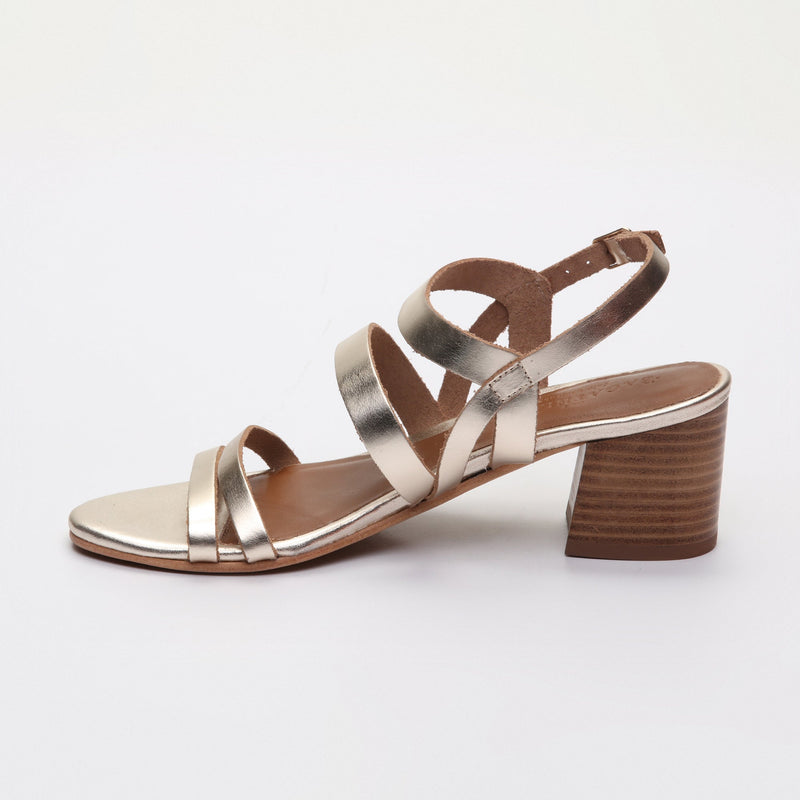 Les Bagatelles - Sandalias Tacón Gala - Dorado