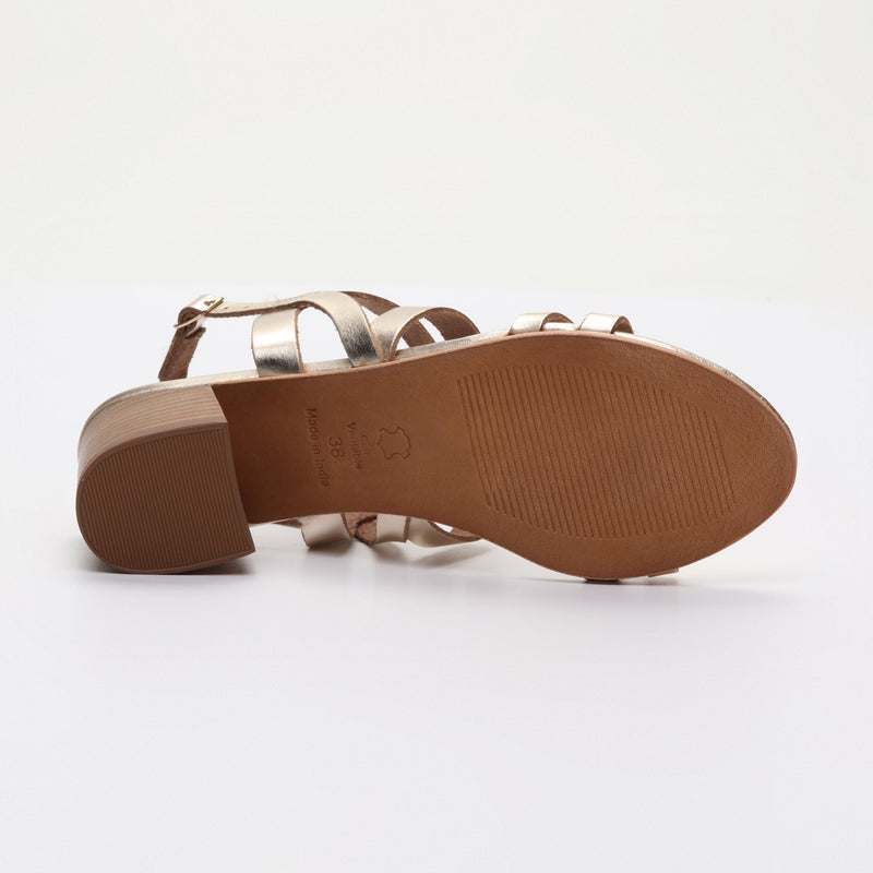 Les Bagatelles - Sandalias Tacón Gala - Dorado