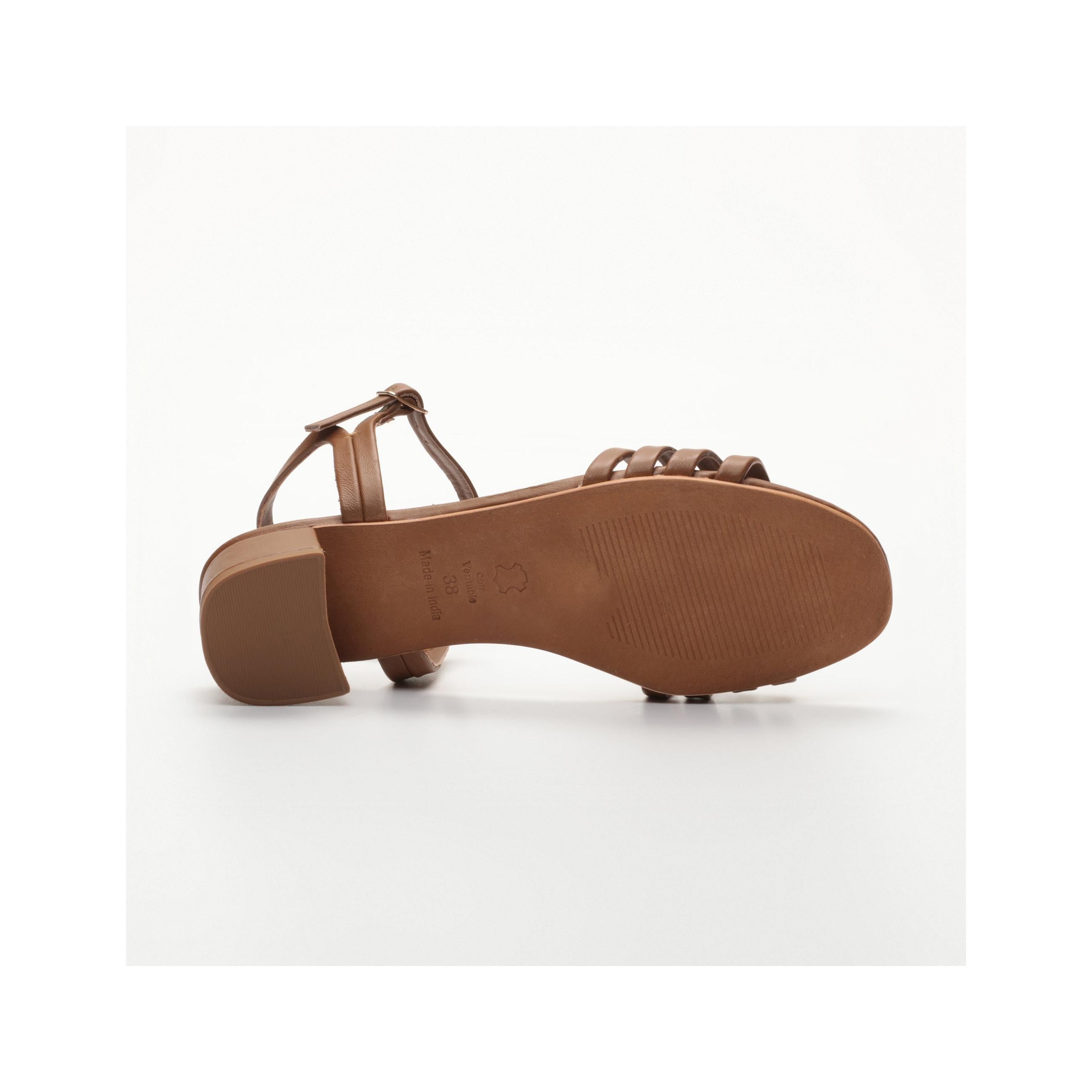 Gionna Heeled Sandals - Camel
