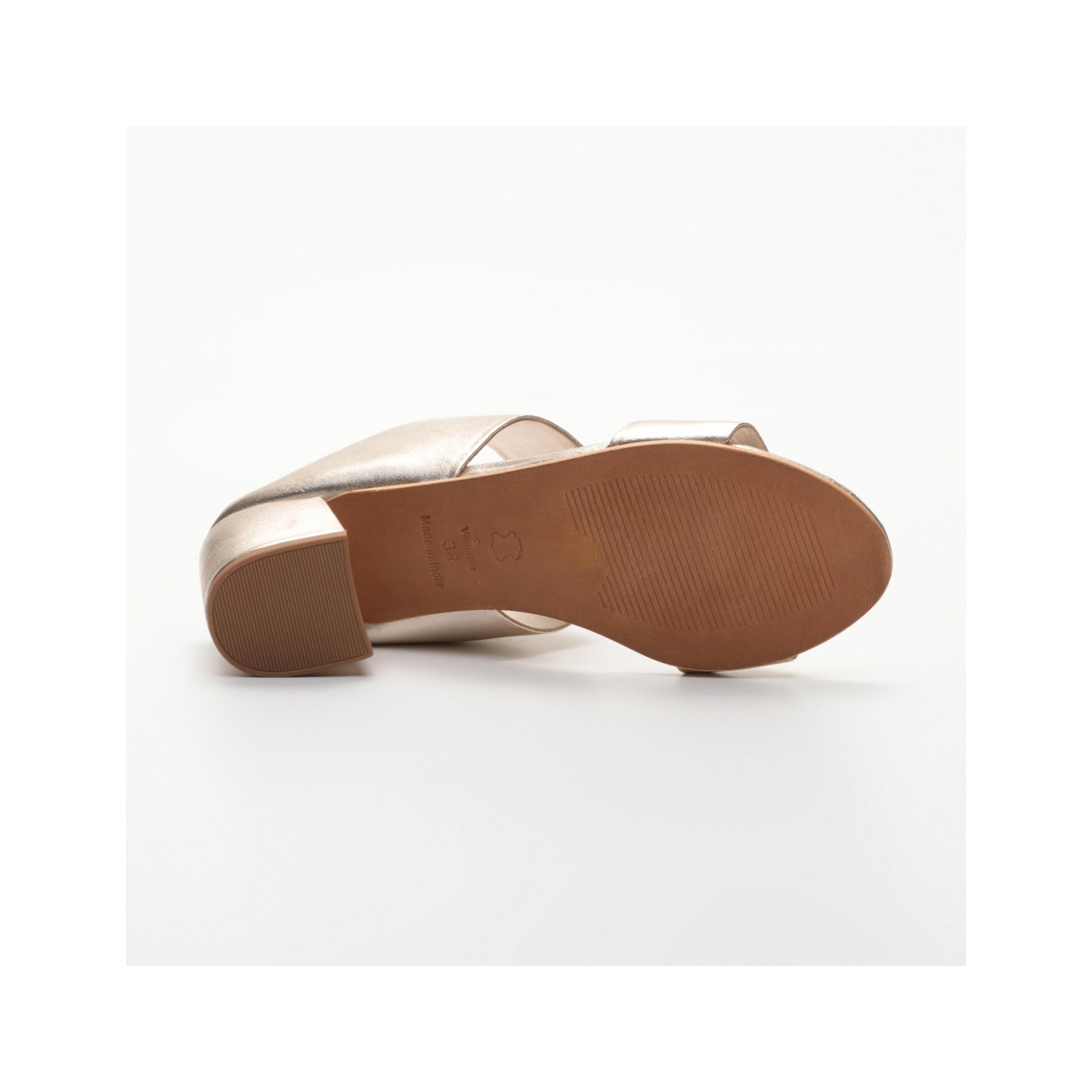 Sandalias de tacón Gina - Platino