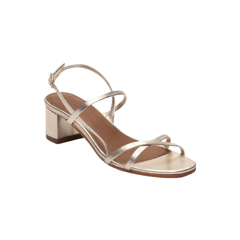 Graciela Platinum Heeled Sandals