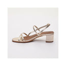 Graciela Platinum Heeled Sandals