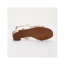 Graciela Platinum Heeled Sandals