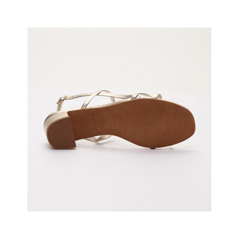 Graciela Platinum Heeled Sandals