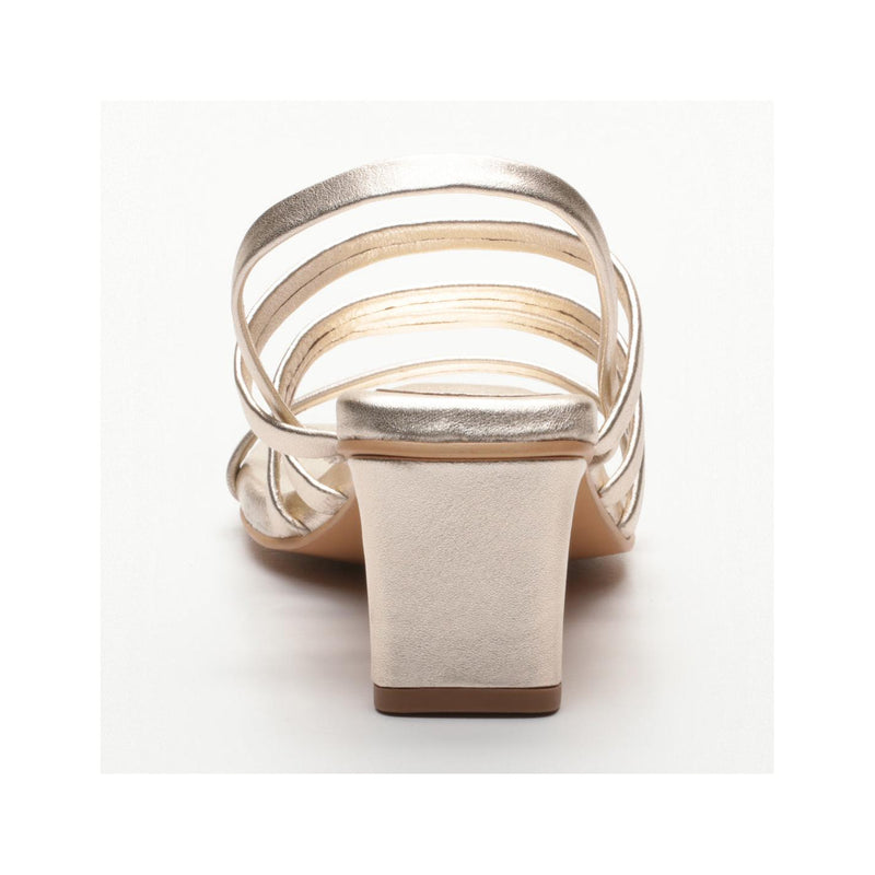 Sandalias Tacón Gris - Platino