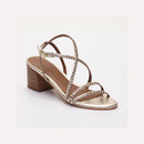 Les Bagatelles - Sandalias Tacón Georgianna - Dorado