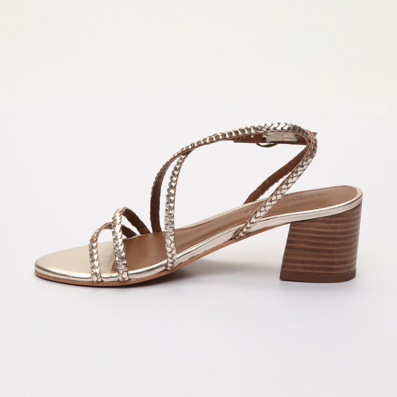 Les Bagatelles - Sandalias Tacón Georgianna - Dorado
