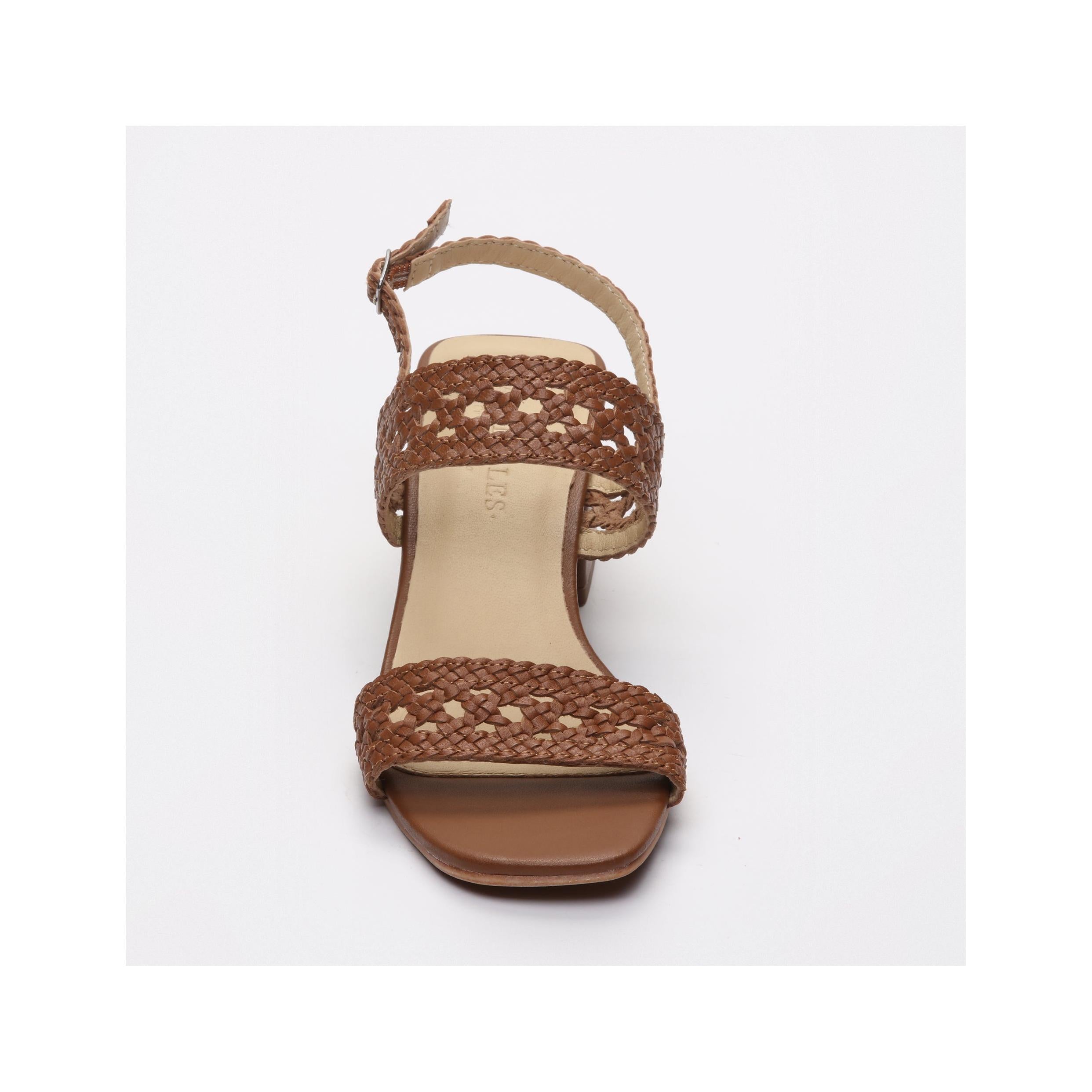 Gracy Heeled Sandals - Camel