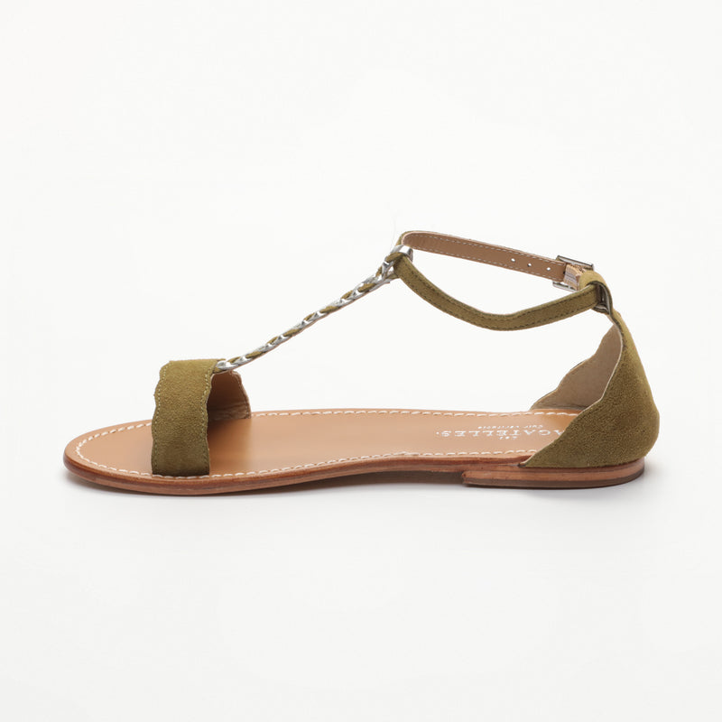 Sandales Clark - Olive et Argent