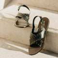 Les Bagatelles - Waylon Flat Sandals - Black