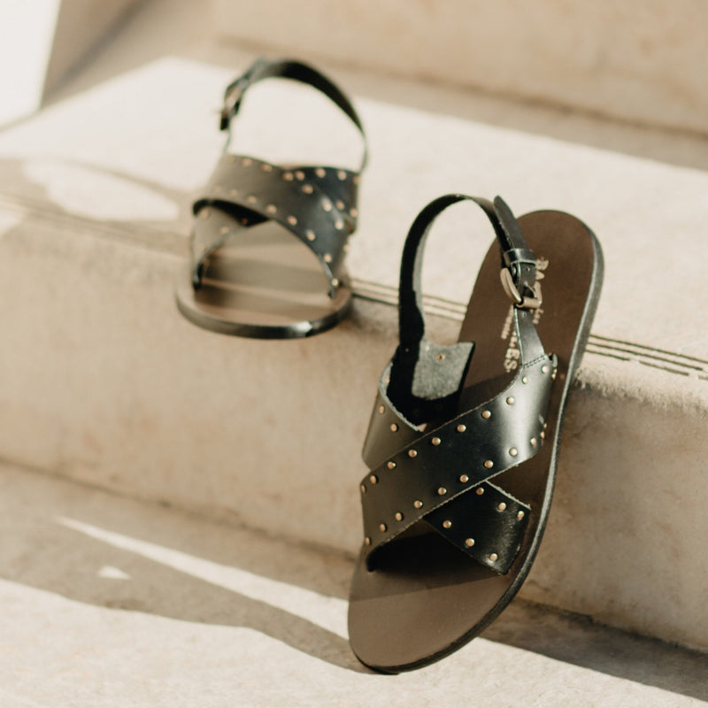Les Bagatelles - Sandalias Planas Waylon - Negro