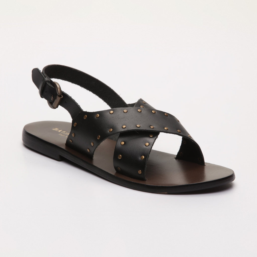 Les Bagatelles - Waylon Flat Sandals - Black
