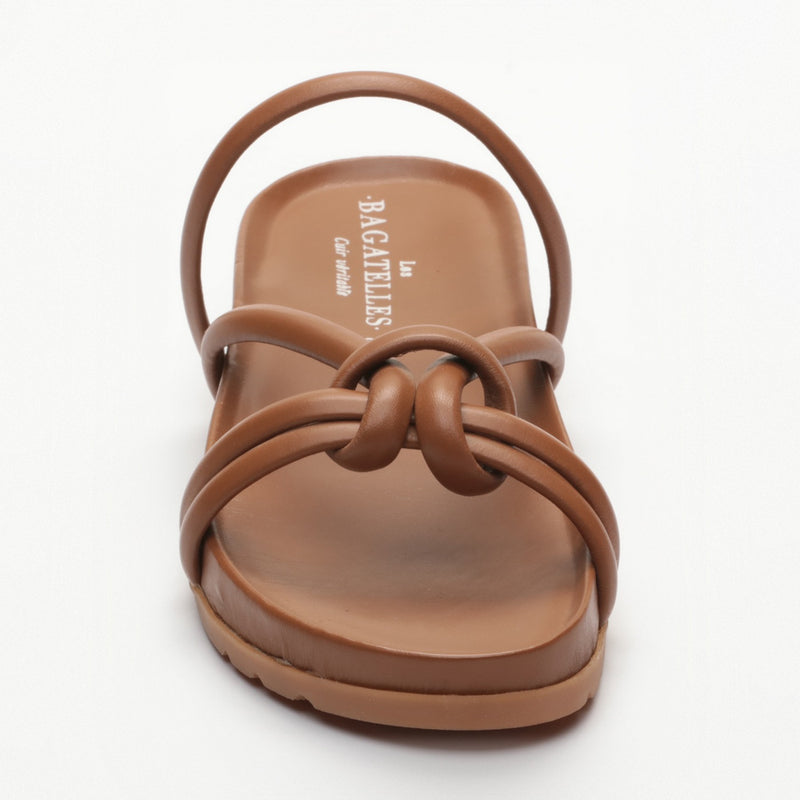 Abhirami Sandals - Camel