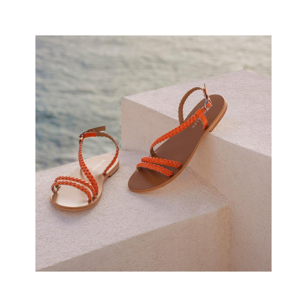 Les Bagatelles - Abinaya Sandals - Fluorescent Orange