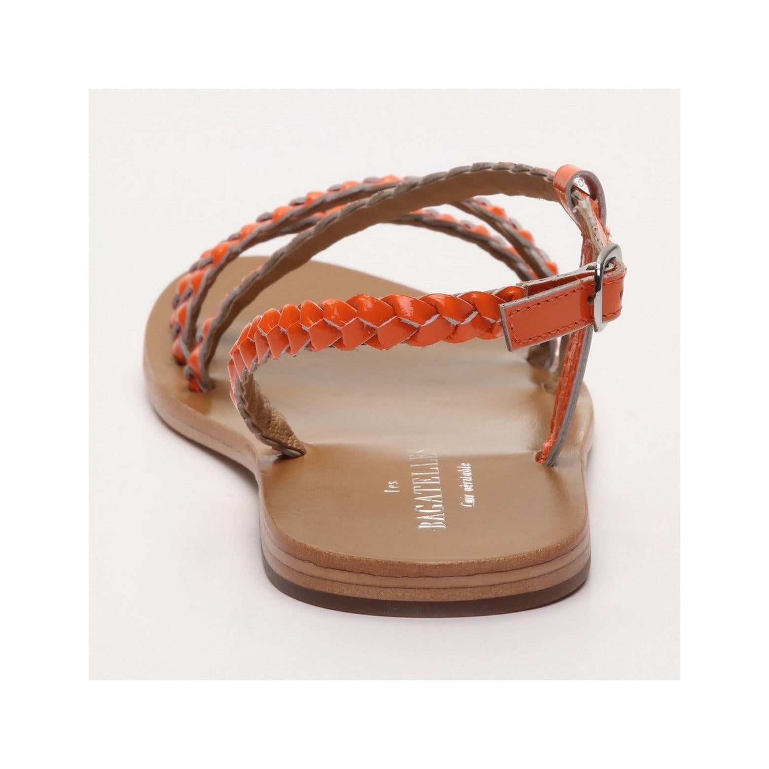 Les Bagatelles - Abinaya Sandals - Fluorescent Orange