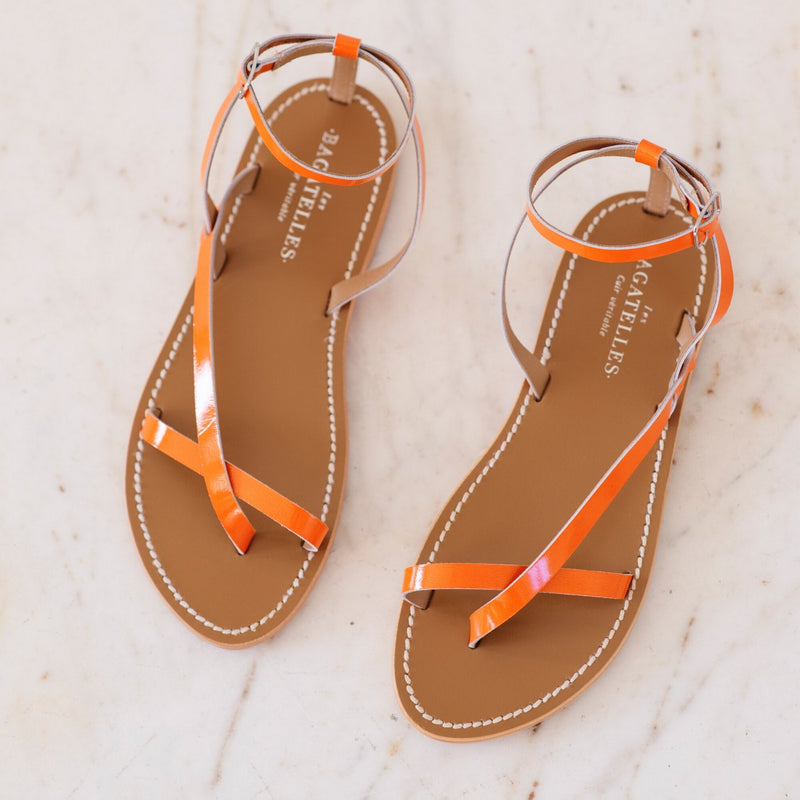 Sandalias Chandanika - Naranja Neón
