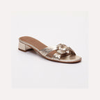 Les Bagatelles - Sandali Con Tacco Gifi - Gold
