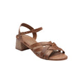 Uma Heeled Sandals - Camel Croco