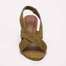 Sandalias de tacón Isi - Oliva