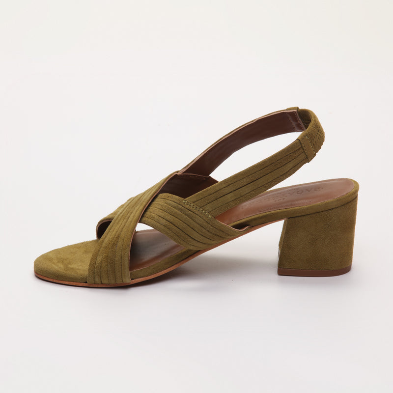 Sandalias de tacón Isi - Oliva