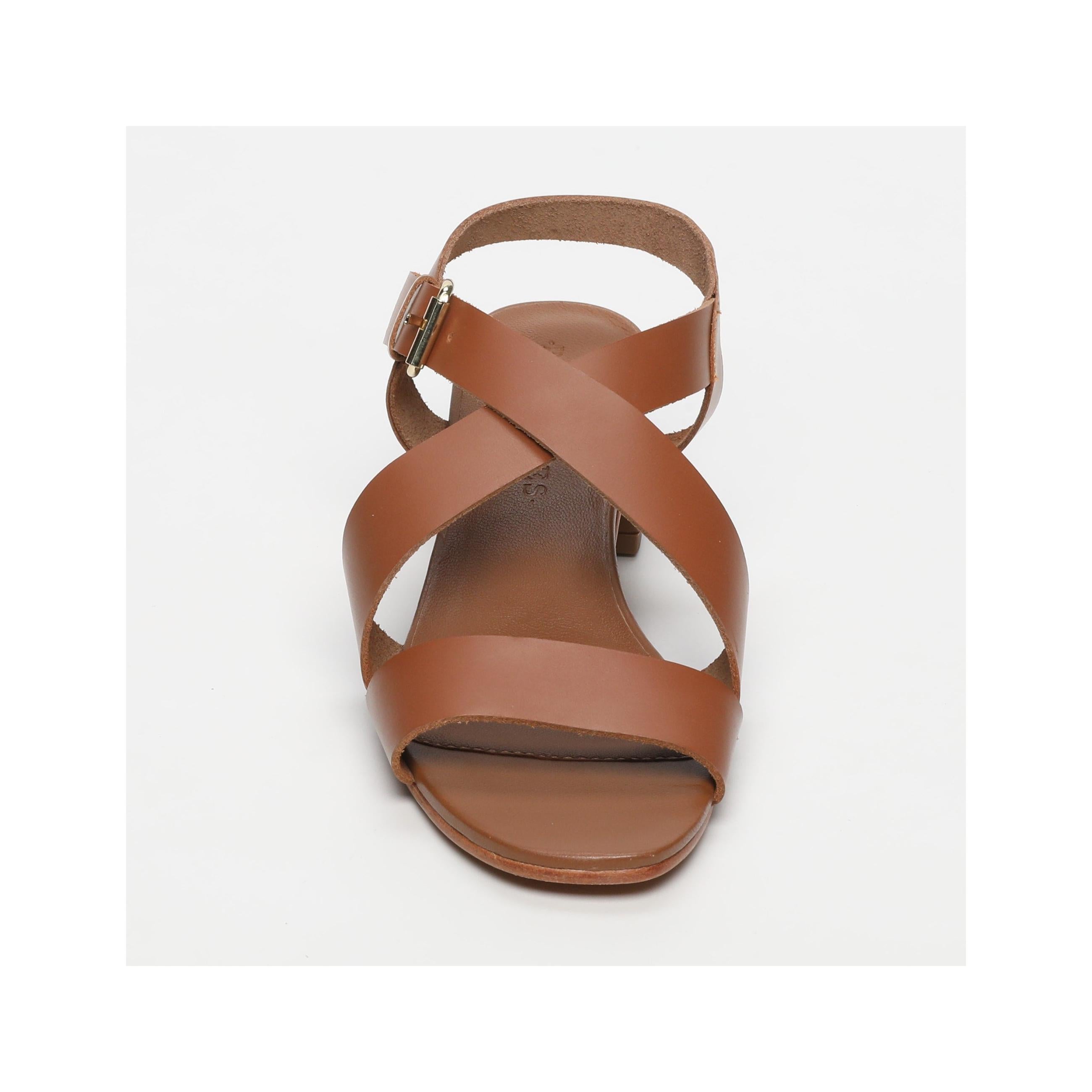 Les Bagatelles - Sandales Talons Genesis - Camel