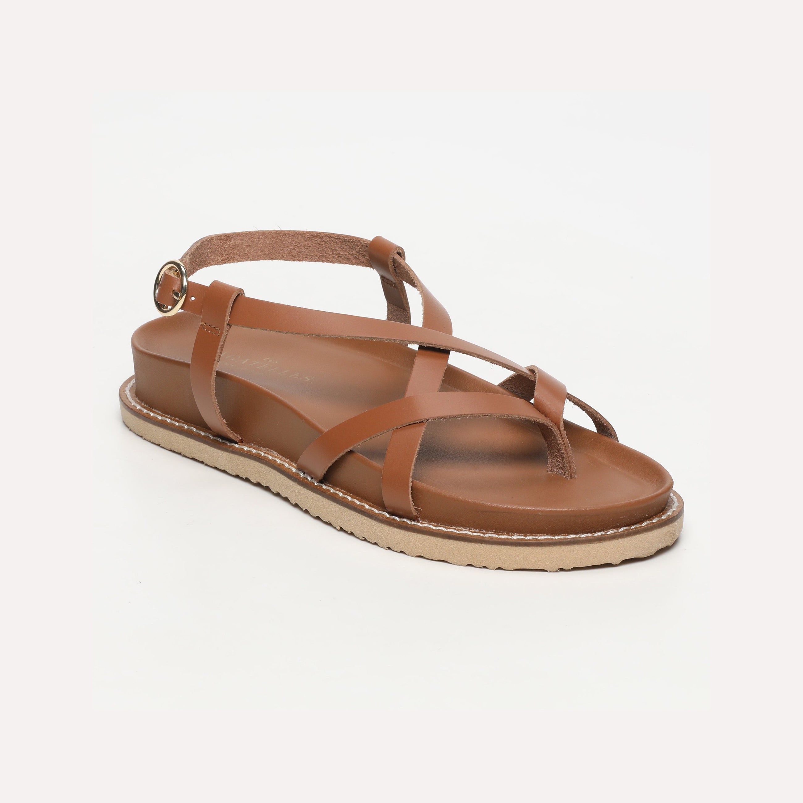 Les Bagatelles - Sandalias Planas Origone Camel