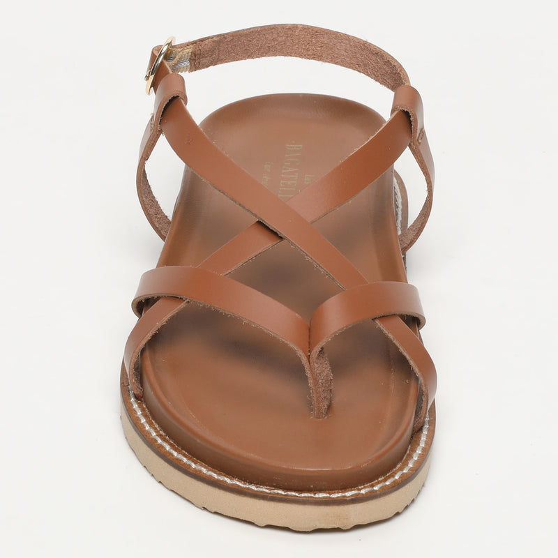 Les Bagatelles - Sandales Plates Origone Camel