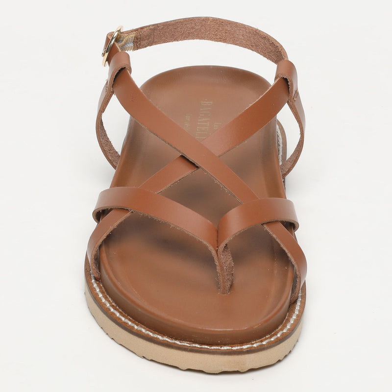 Les Bagatelles - Sandales Plates Origone Camel