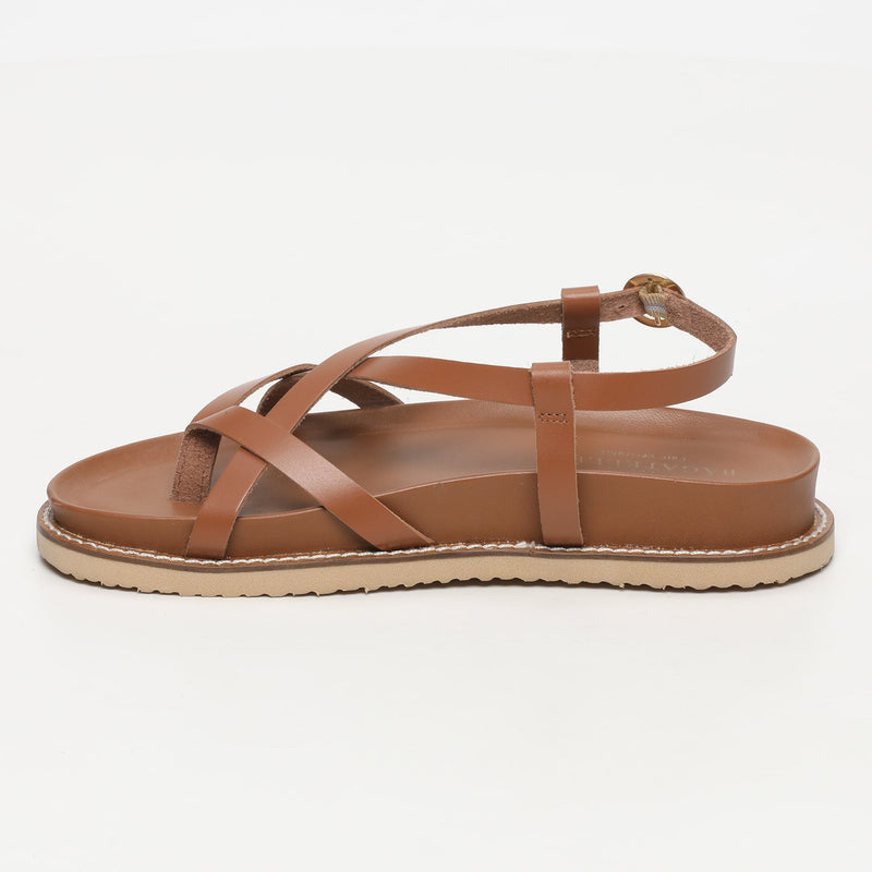 Les Bagatelles - Sandales Plates Origone Camel