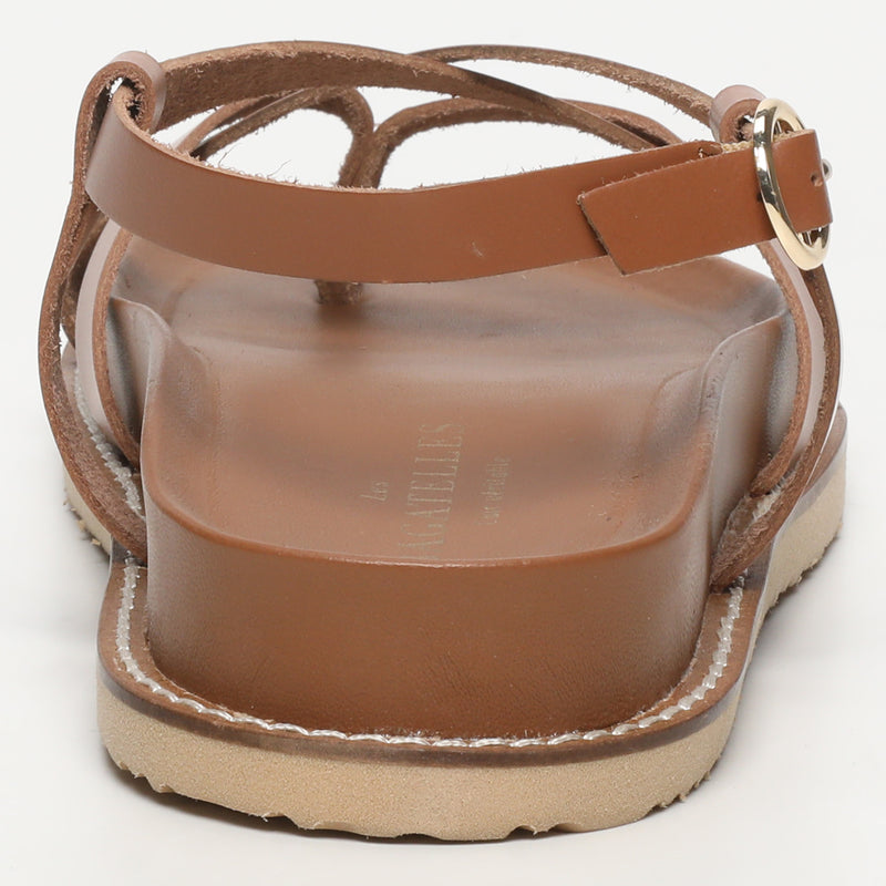 Les Bagatelles - Sandales Plates Origone Camel