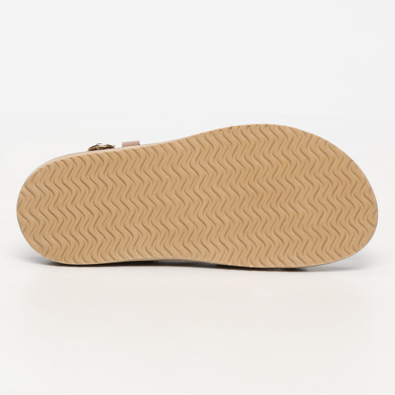 Les Bagatelles - Sandales Plates Origone Camel