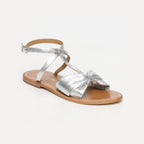 Les Bagatelles - Sandales Plates Conesa - Silver