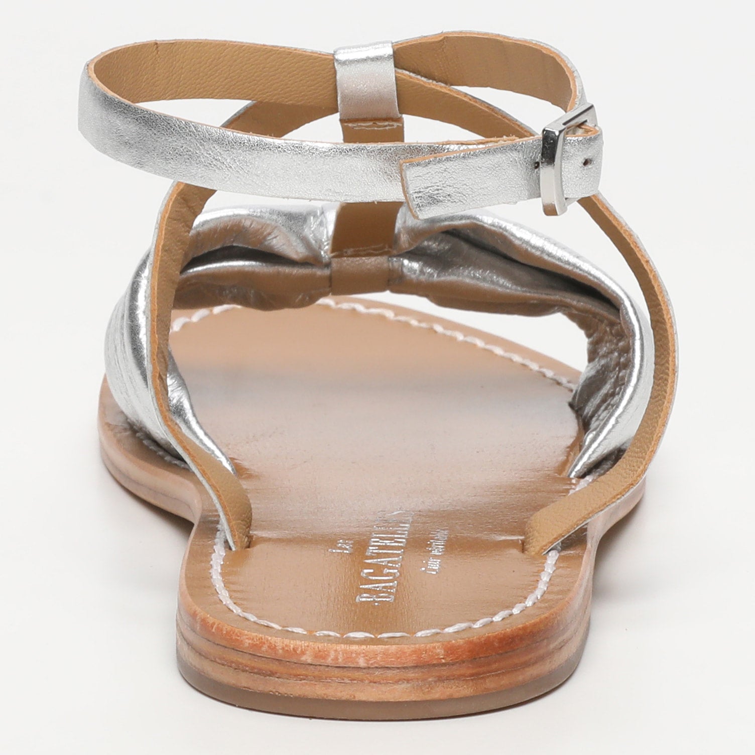 Les Bagatelles - Sandales Plates Conesa - Silver
