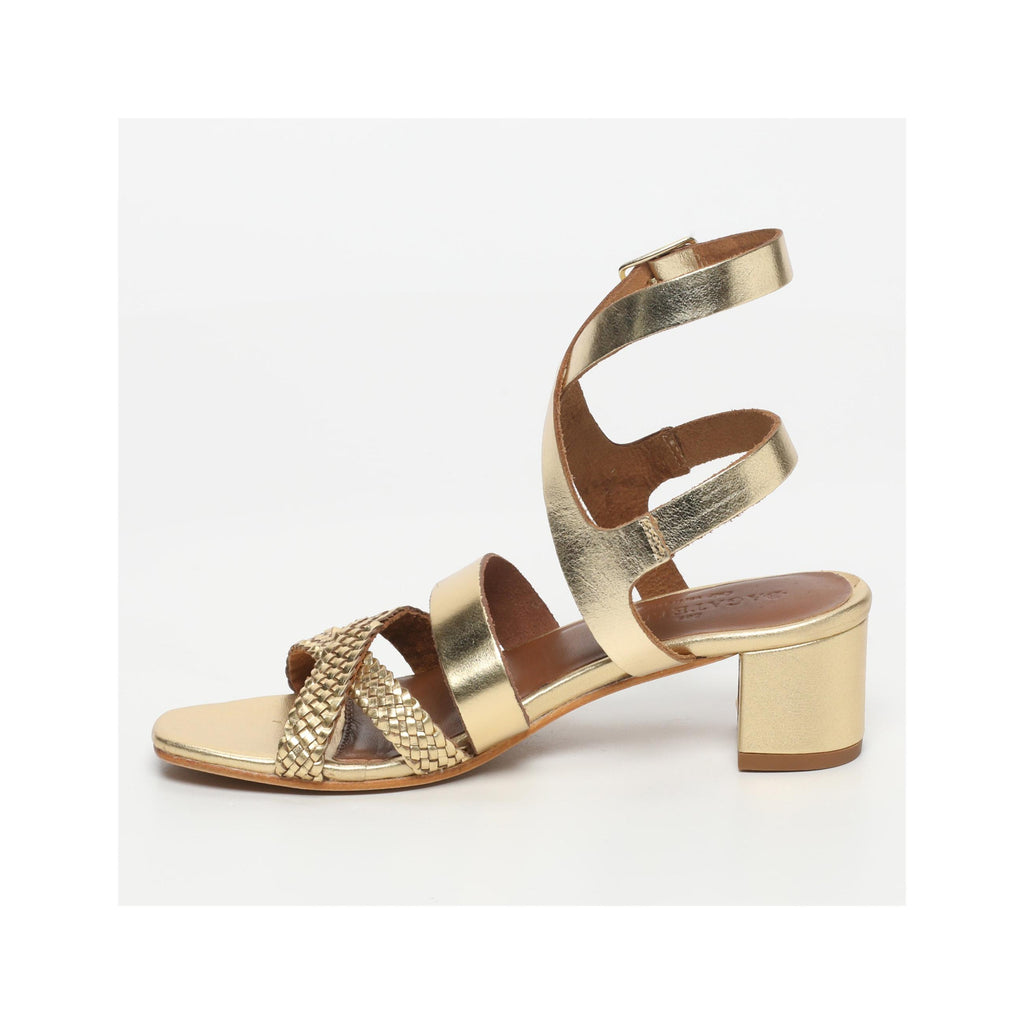 Diascia Heeled Sandals - Dark Gold
