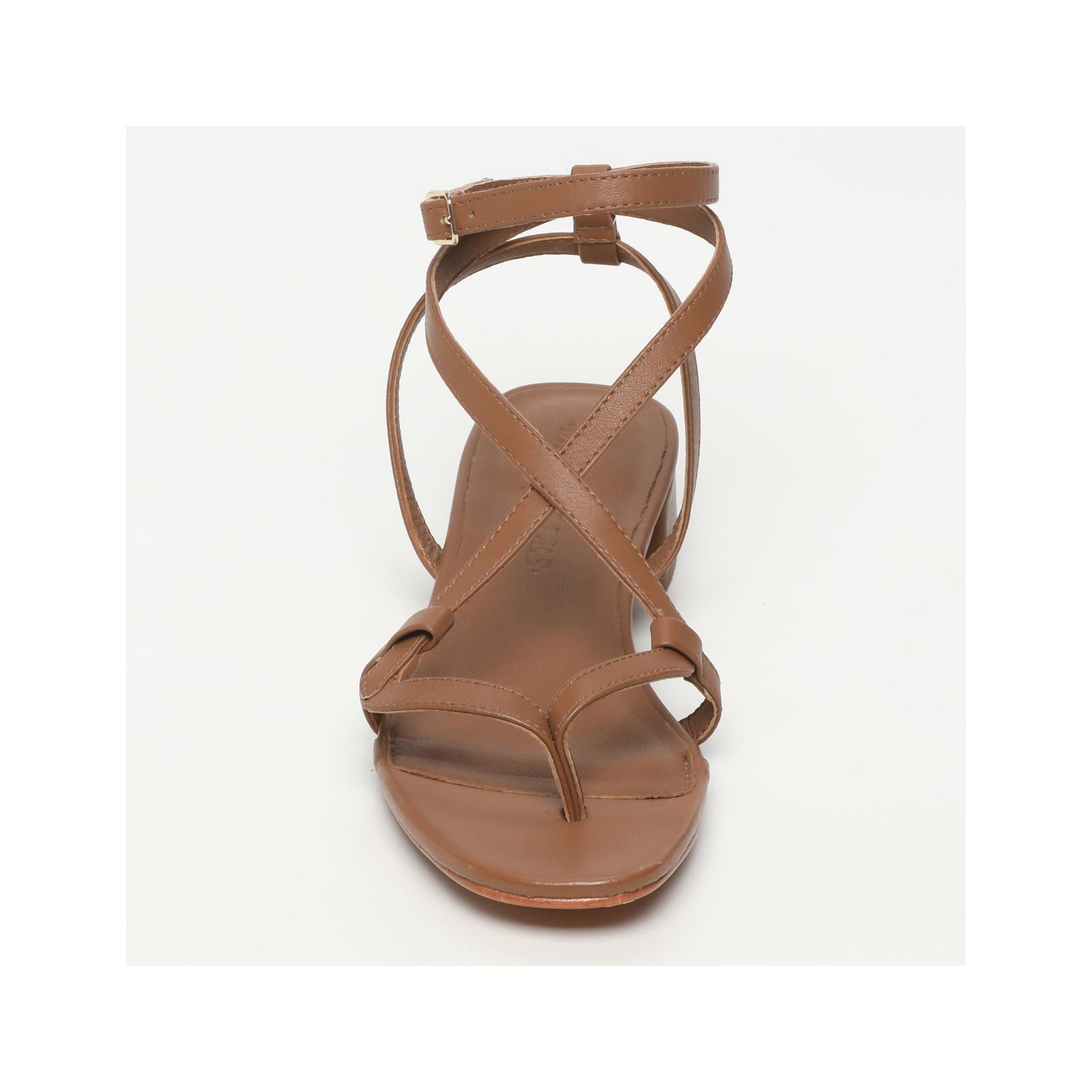 Sandalias de Tacón Halona - Camel