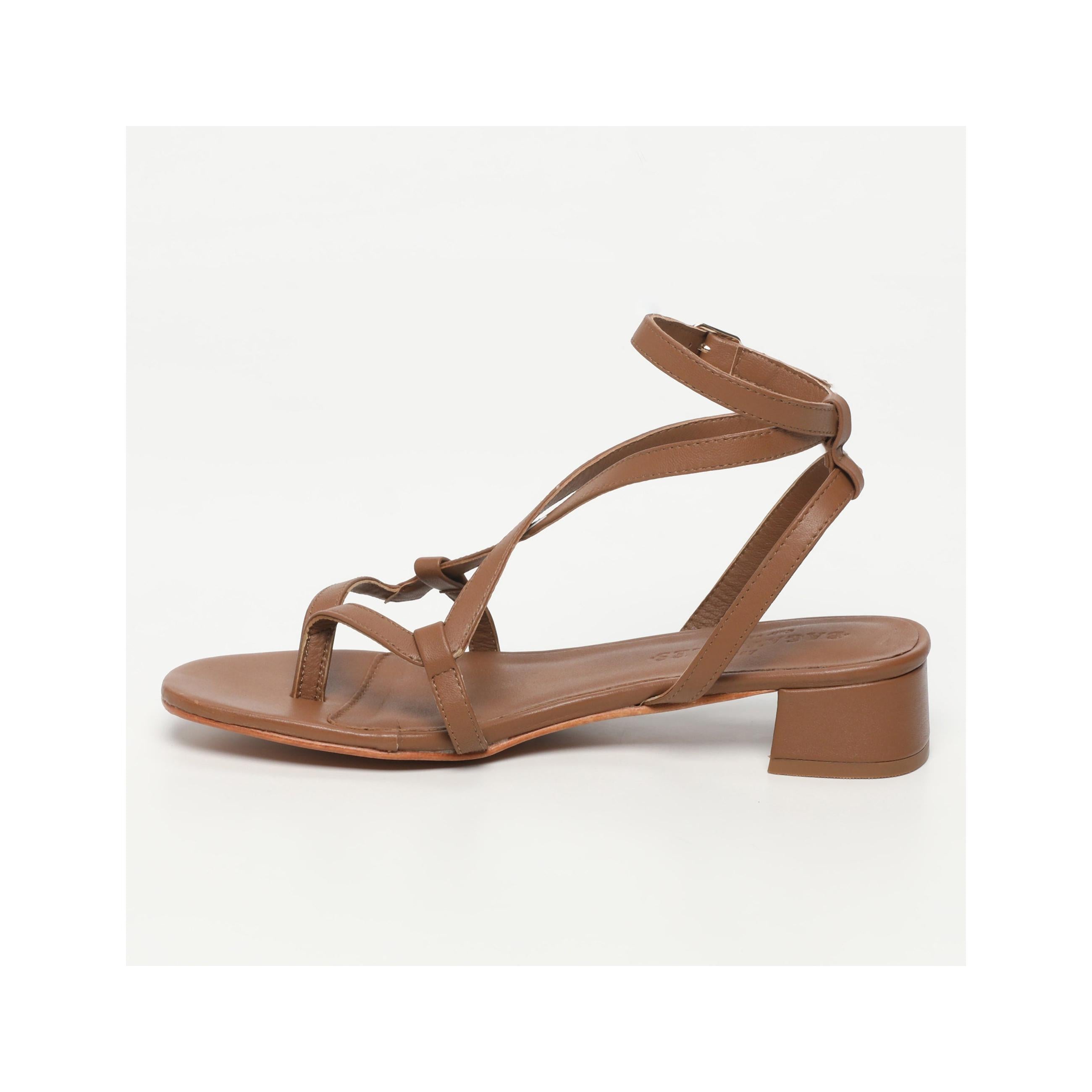 Sandalias de Tacón Halona - Camel