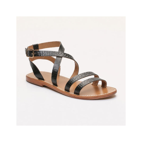 Sandales Malini - Black Croco