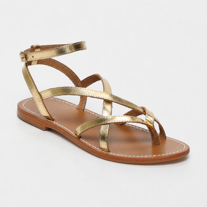 Justine Sandals - Dark Gold