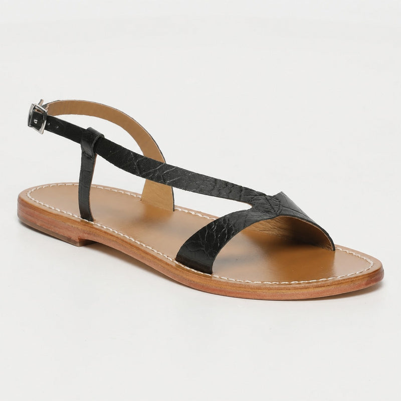 Amadrya Sandals - Black Croco