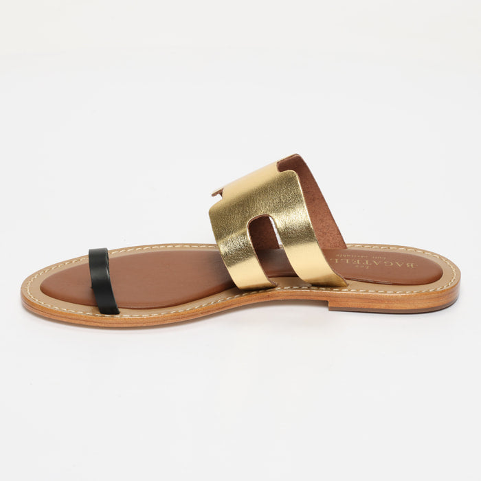 Sandales Fiona - Dark Gold+Black