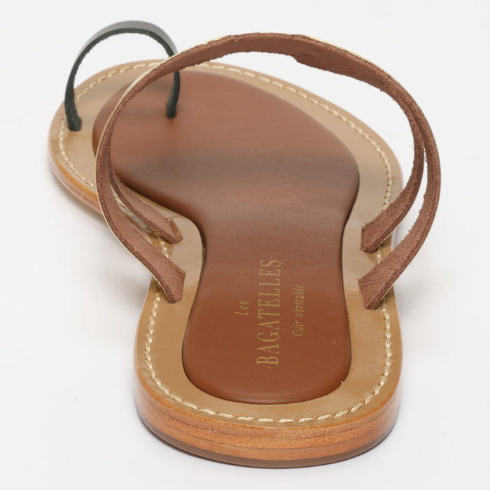 Sandales Fiona - Dark Gold+Black