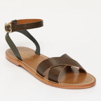 Sandalias Brione - Kaki Lagarto/Kaki Oscuro