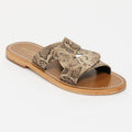 Aditri Sandals - Beige Snake
