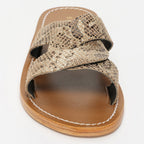 Aditri Sandals - Beige Snake