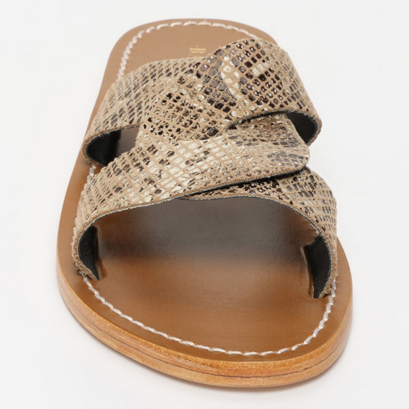 Aditri Sandals - Beige Snake
