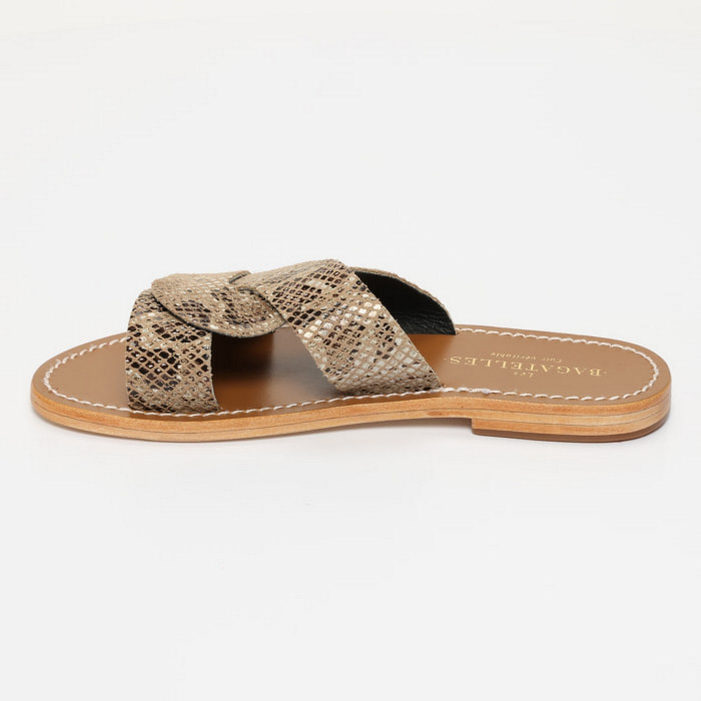 Aditri Sandals - Beige Snake