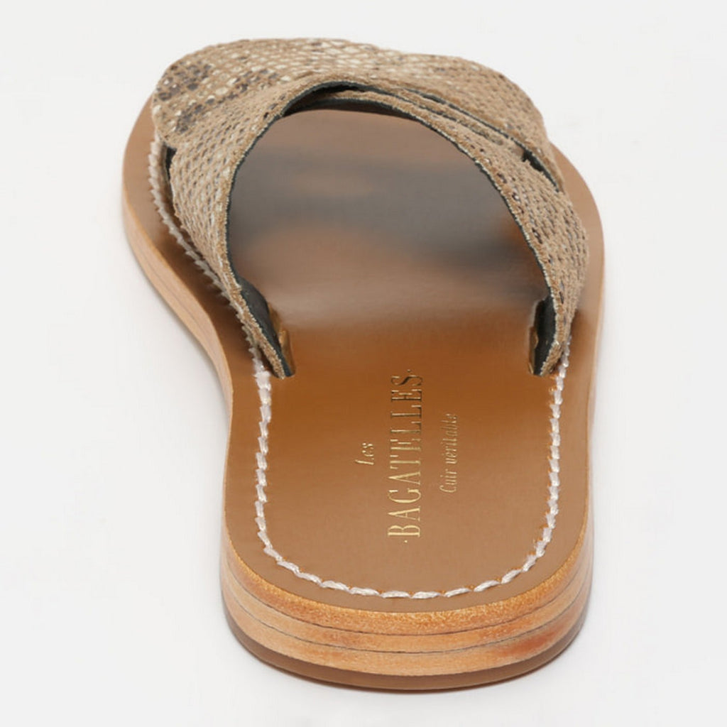 Aditri Sandals - Beige Snake